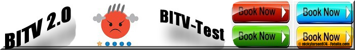 BITV 2.0, BITV - Test. 4 identische Kauf-Buttons, nur durch Farbe unterscheidbar. Smiley mit 4 grauen Haaren.