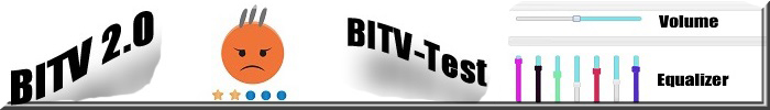 BITV 2.0, BITV - Test. Graphic-Equalizer-Widget. Smiley mit 3 grauen Haaren.